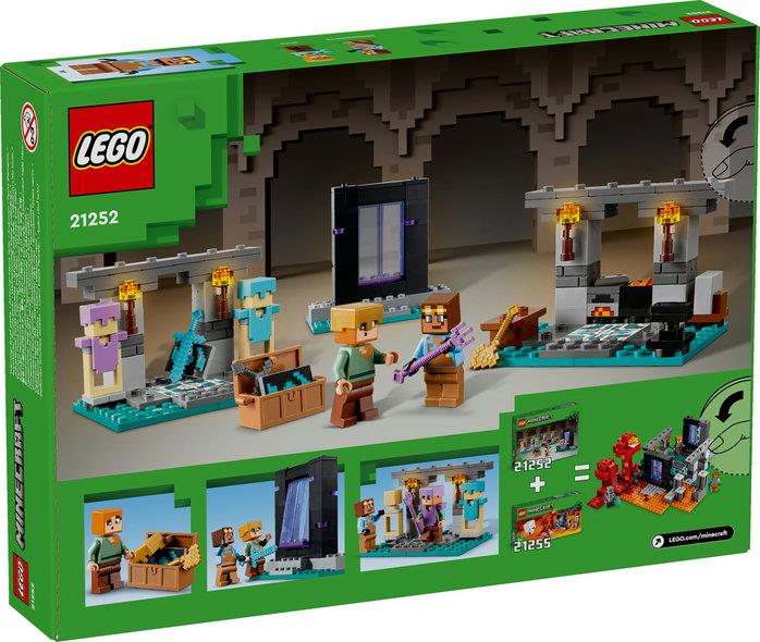 Lego Minecraft 21252 The Armoury Buildable Toy Playset for Ages 8 & Up - Glamorous Boutique