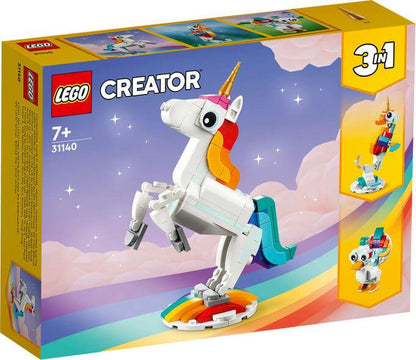 Lego Creator 3 in 1 31140 Magical Unicorn Playset for Ages 7 and Up - Glamorous Boutique