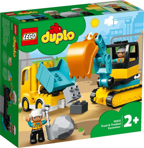 Lego Duplo 10931 Truck and Tracked Excavator for Toddlers Ages 2 & Up - Glamorous Boutique