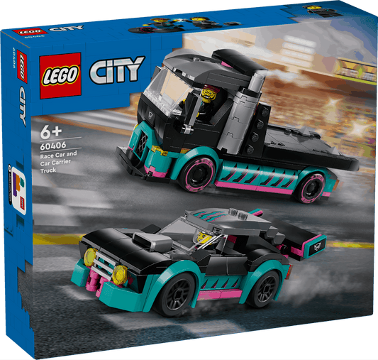 Lego City 60406 Race Car & Car Carrier Truck Playset for Ages 6 and Up - Glamorous Boutique