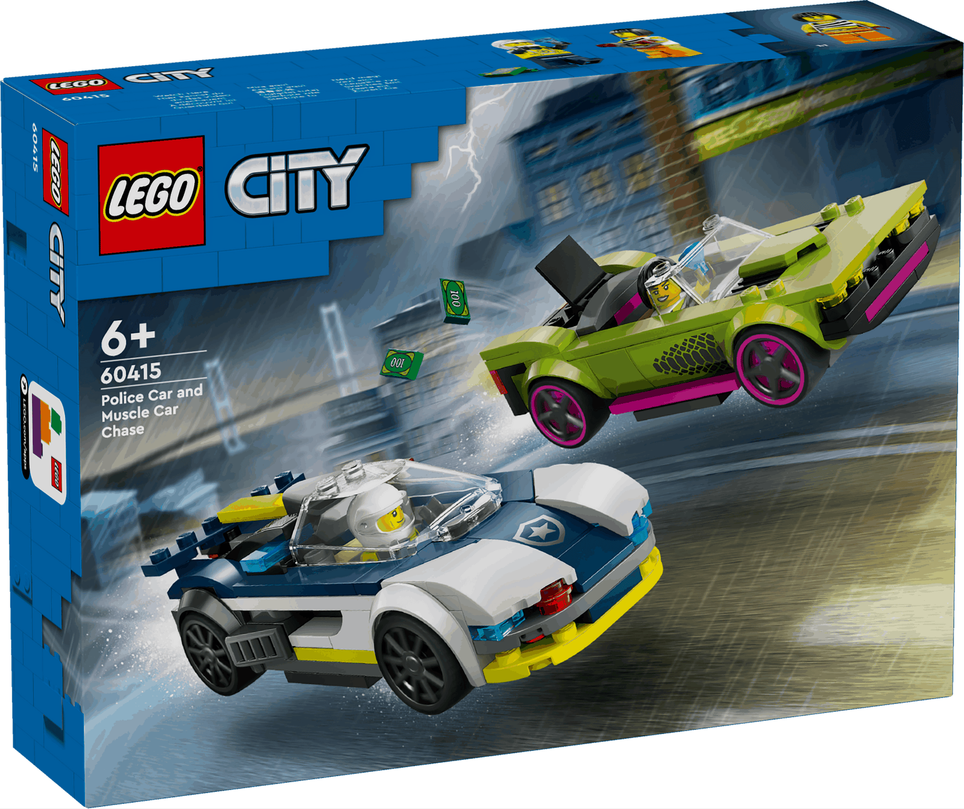 Lego City 60415 Police Car & Muscle Car Chase Playset for Ages 6 & Up - Glamorous Boutique