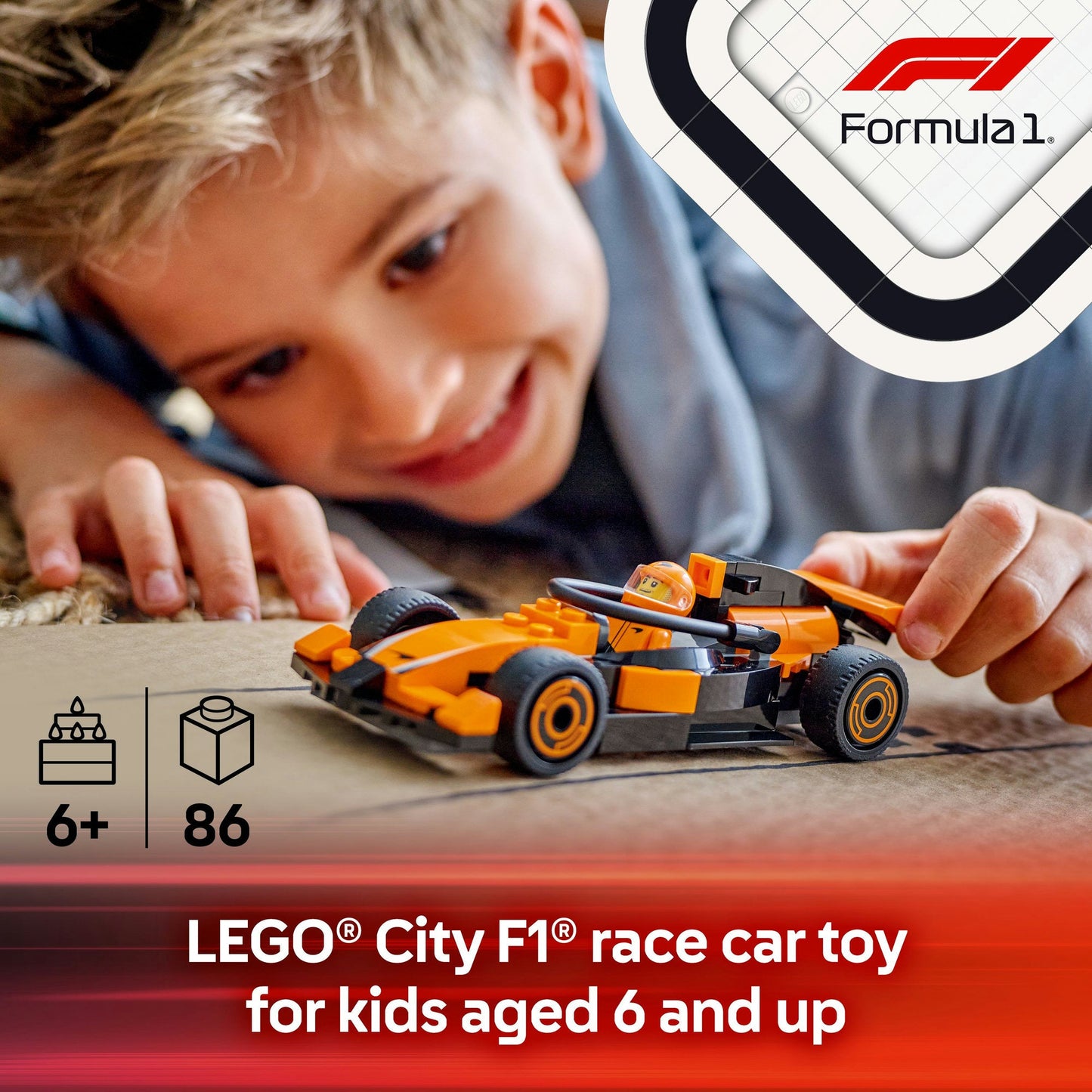 Lego City 60442 F1 Driver with McLaren Race Car Playset for Age 6 & Up - Glamorous Boutique