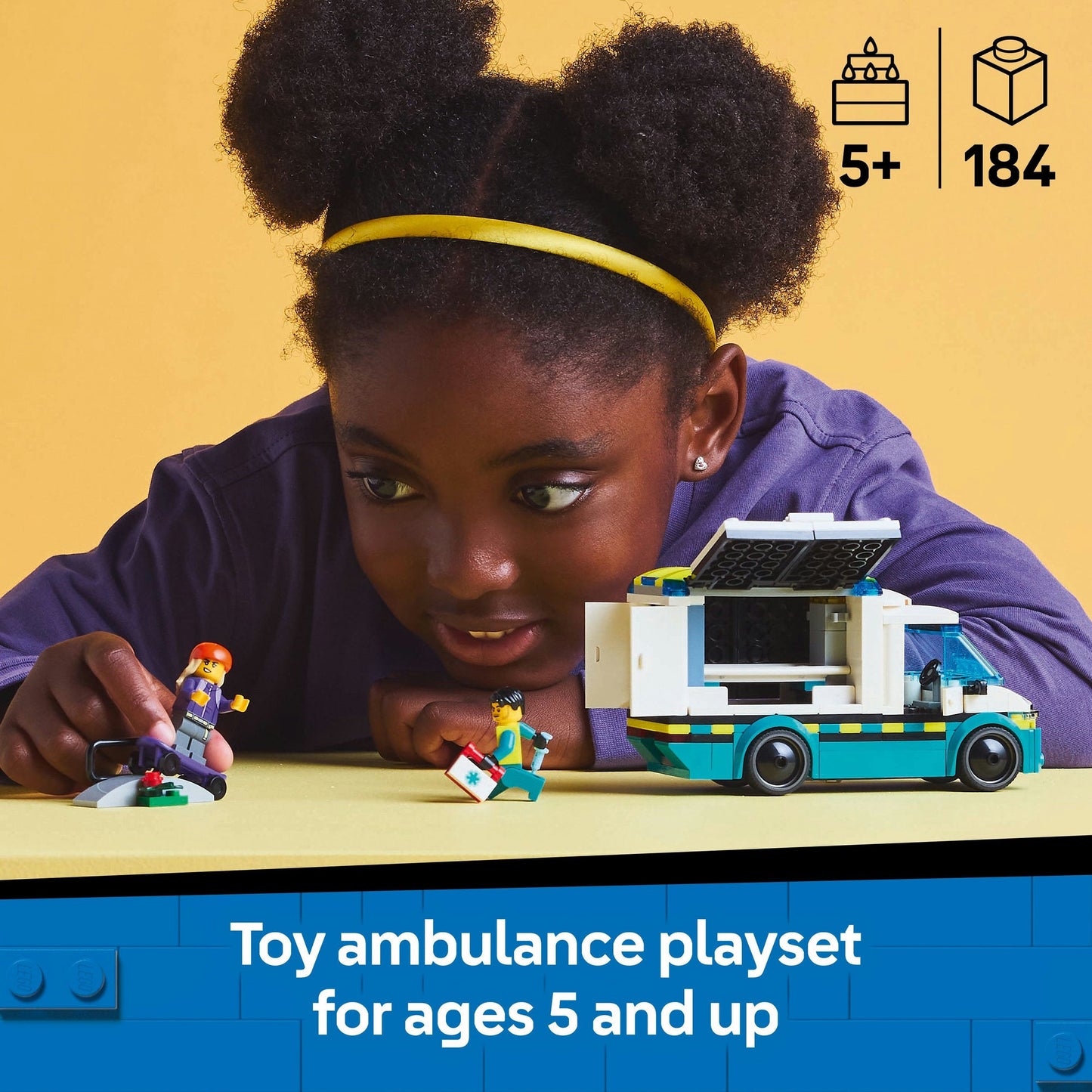 Lego City 60451 Emergency Ambulance Playset for Ages 5 and Up - Glamorous Boutique