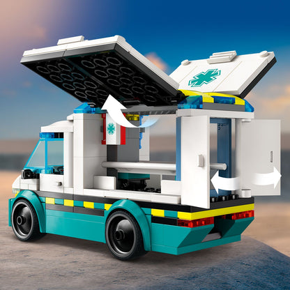 Lego City 60451 Emergency Ambulance Playset for Ages 5 and Up - Glamorous Boutique