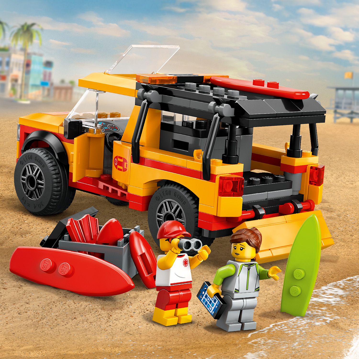 Lego City 60453 Lifeguard Beach Rescue Truck Playset for Ages 6 and Up - Glamorous Boutique