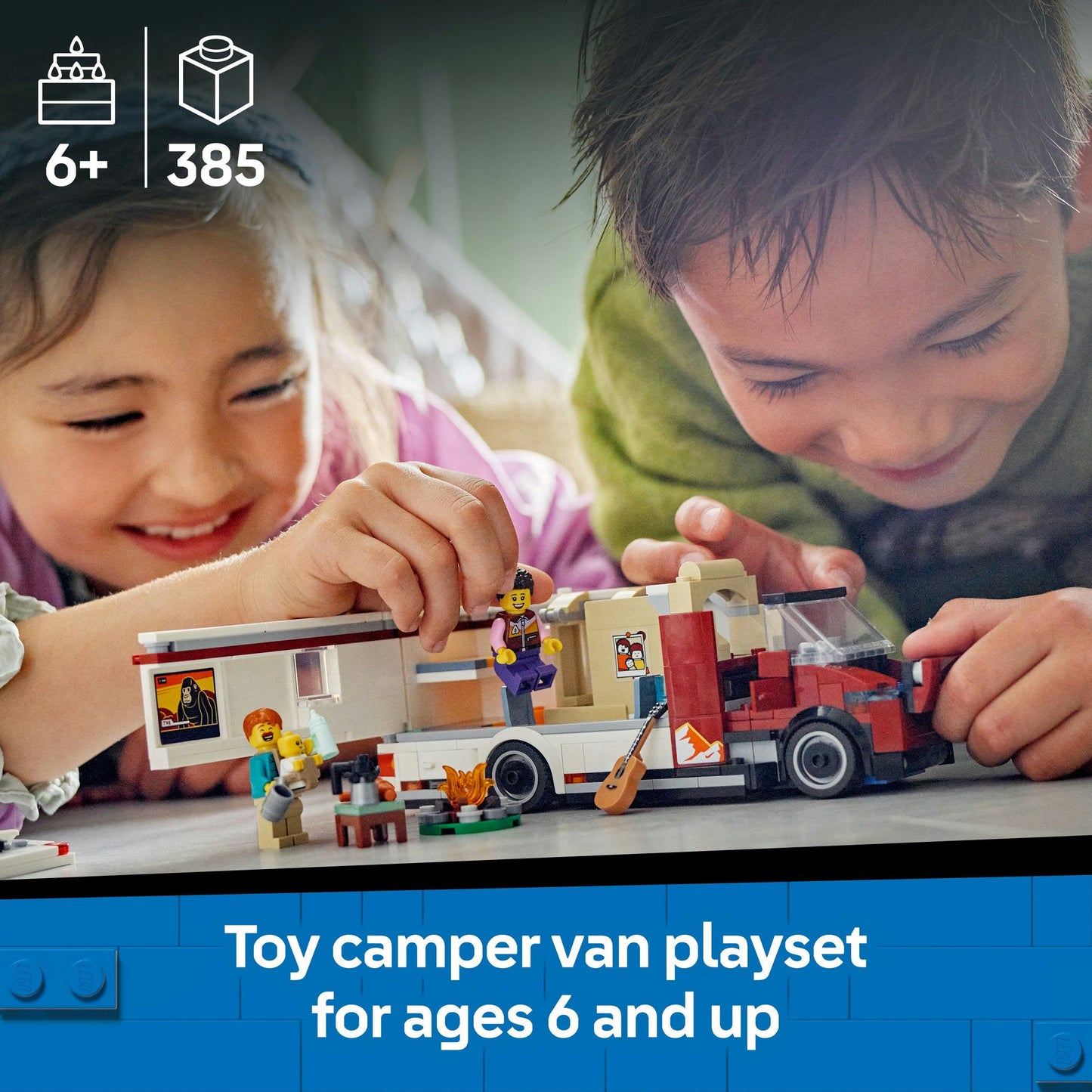 Lego City 60454 Holiday Adventure Camper Van Playset for Ages 6 and Up - Glamorous Boutique