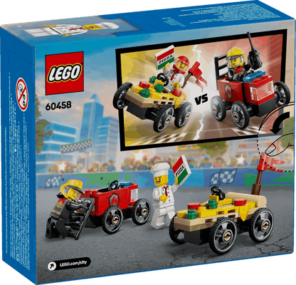Lego City 60458 Pizza Vs. Fire Truck Race Car Pack for Ages 5 and Up - Glamorous Boutique