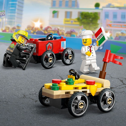 Lego City 60458 Pizza Vs. Fire Truck Race Car Pack for Ages 5 and Up - Glamorous Boutique