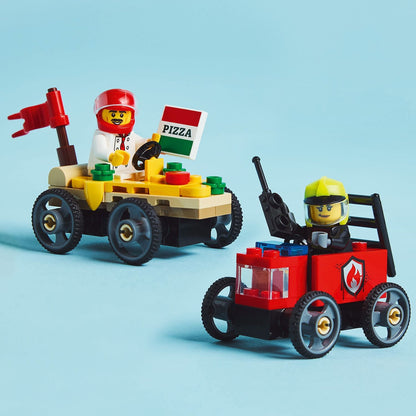 Lego City 60458 Pizza Vs. Fire Truck Race Car Pack for Ages 5 and Up - Glamorous Boutique