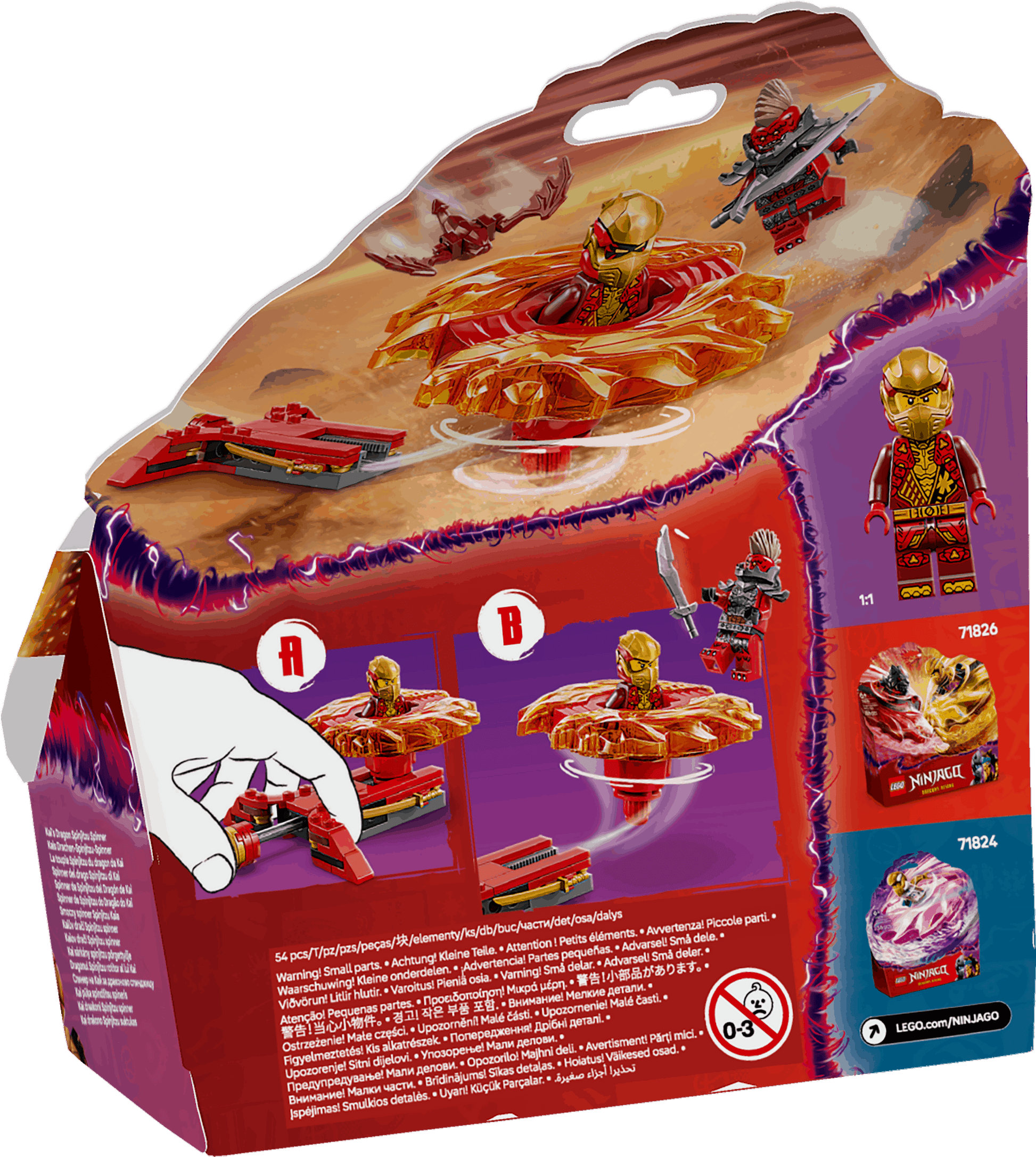 Lego Ninjago 71823 Kai's Dragon Spinjitzu Spinner Playset for Ages 6+ - Glamorous Boutique