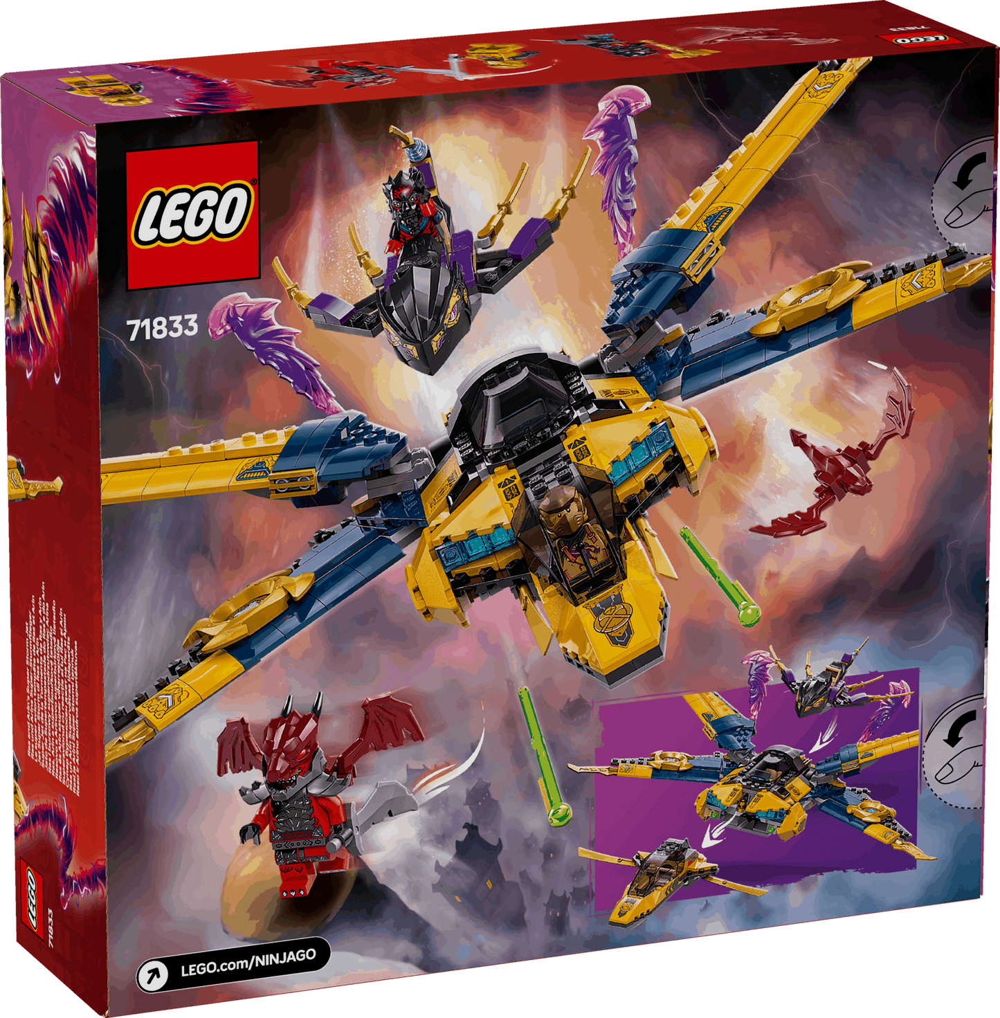 Lego Ninjago 71833 Ras and Arin's Super Storm Jet Playset for Ages 8+ - Glamorous Boutique