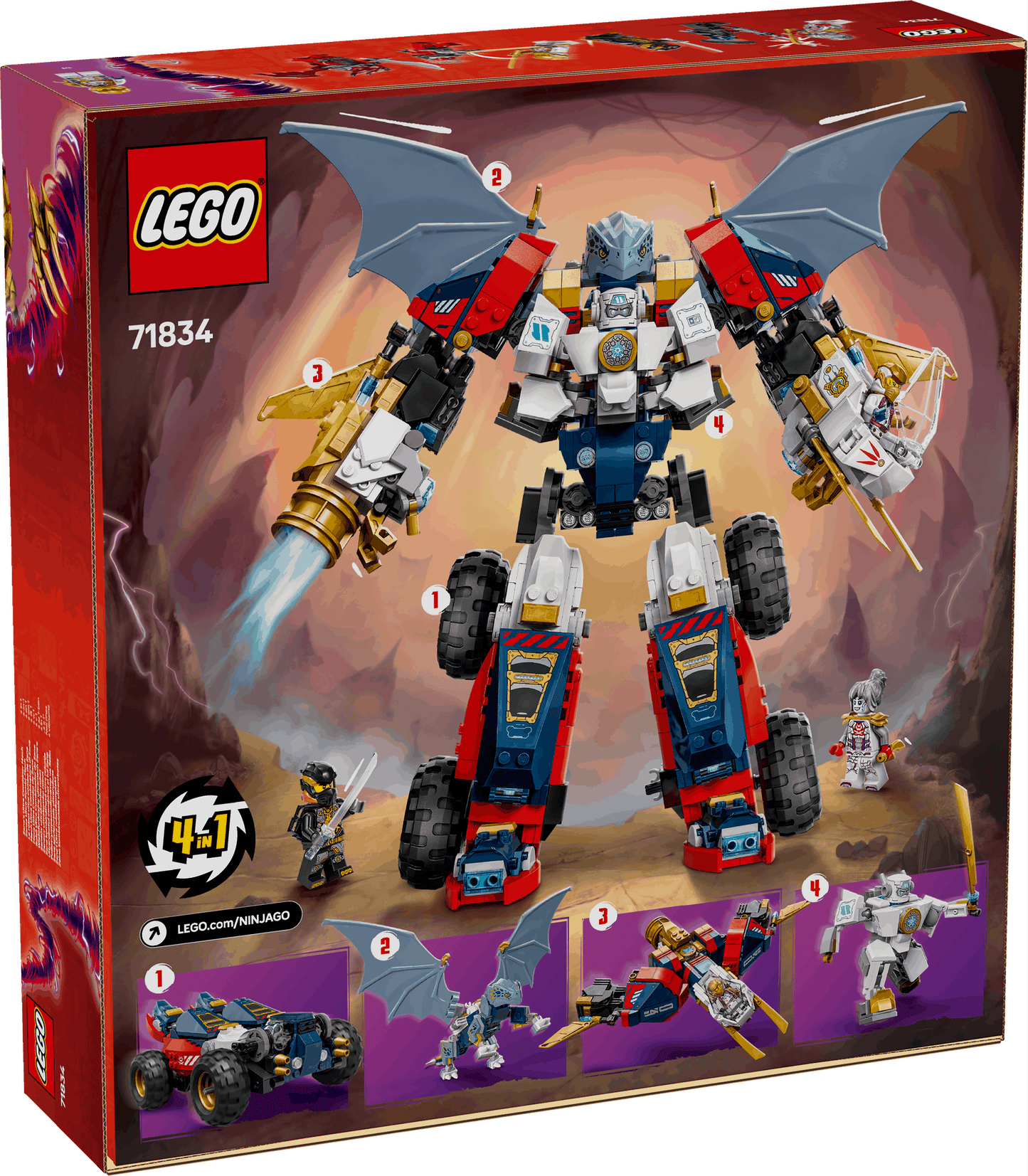 Lego Ninjago 71834 Zane's Ultra Combiner Mech Playset for Ages 9 & Up - Glamorous Boutique