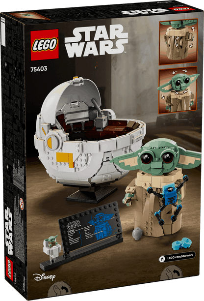 Lego Star Wars 75403 Grogu with Hover Pram Playset for Ages 10 and Up - Glamorous Boutique