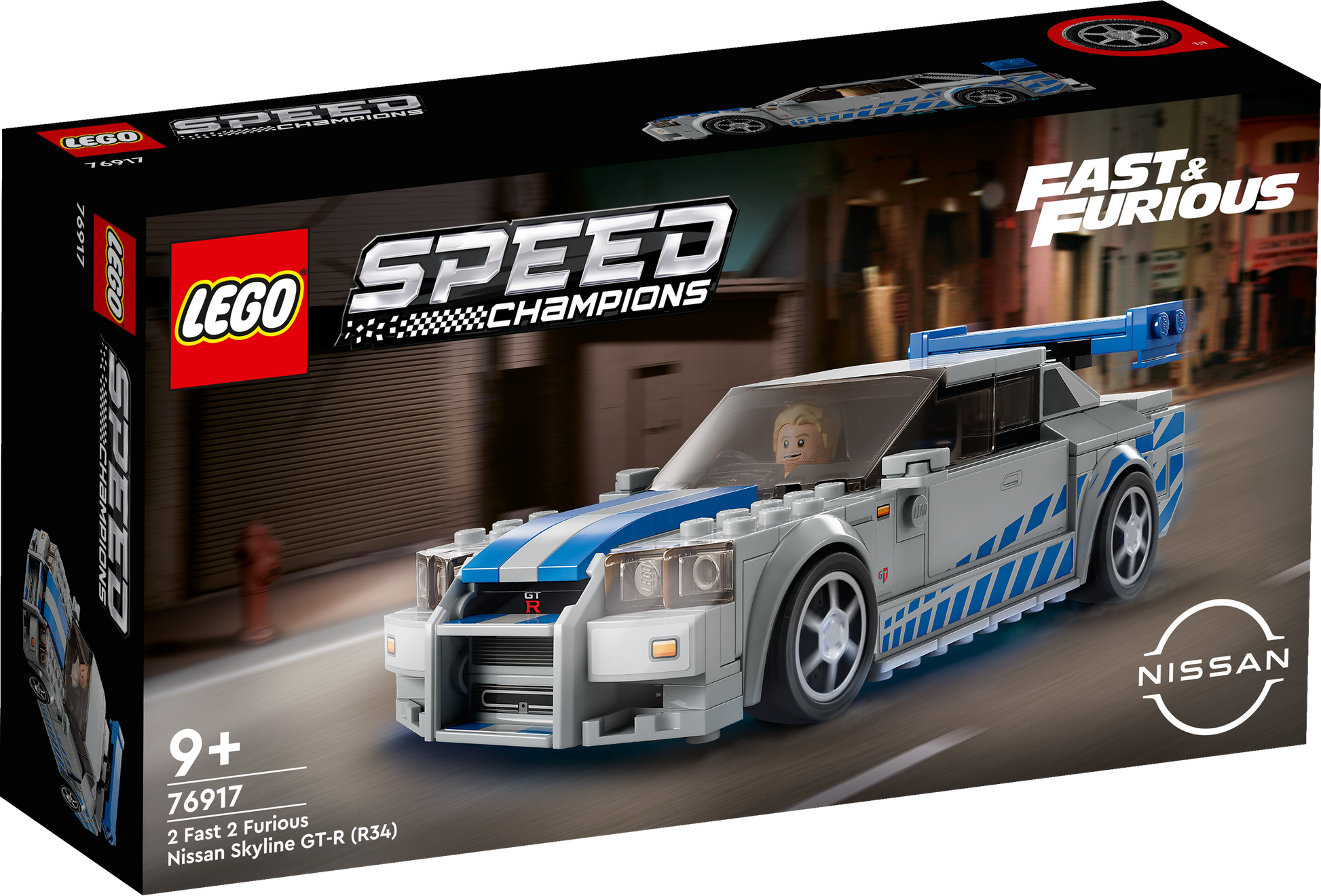 Lego Speed Champions 76917 2 Fast 2 Furious Nissan Skyline GT-R (R34) - Glamorous Boutique