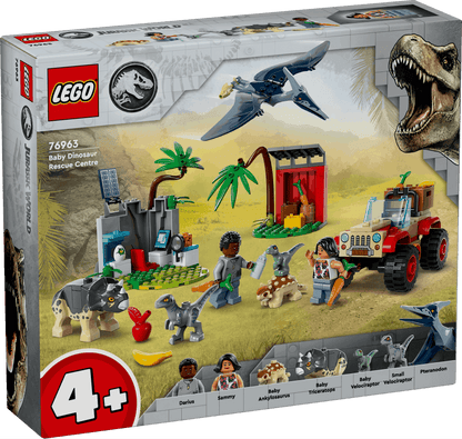 Lego Jurassic World 76963 Baby Dinosaur Rescue Center for Ages 4 & Up - Glamorous Boutique