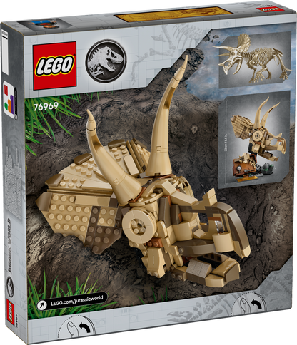 Lego Jurassic World 76969 Dinosaur Fossils: Triceratops Skull Ages 9+ - Glamorous Boutique