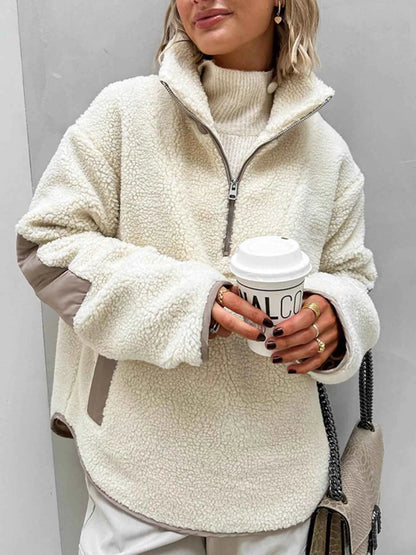 Sherpa Half Zip Sweatshirt