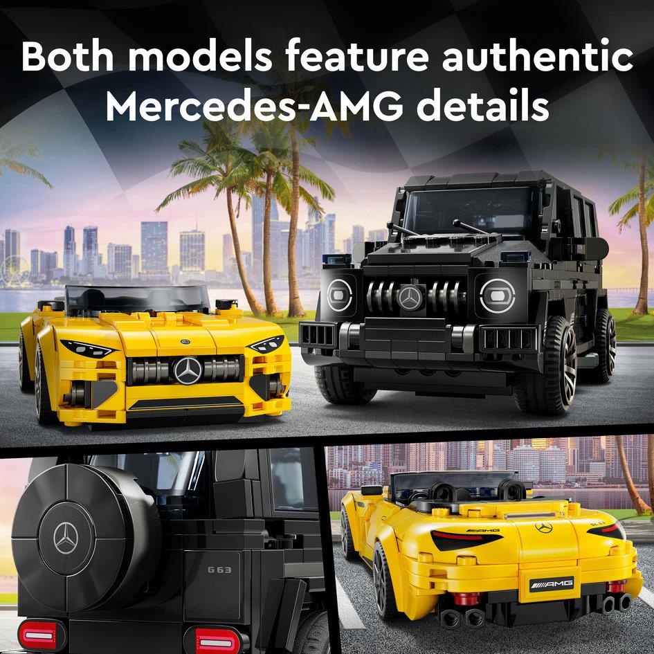 Lego Speed Champions 76924 Mercedes-AMG G 63 & Mercedes SL 63 Ages 10+ - Glamorous Boutique