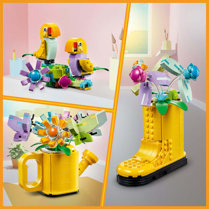 Lego Creator 3 in 1 31149 Flowers in Watering Can for Ages 8 and Up - Glamorous Boutique