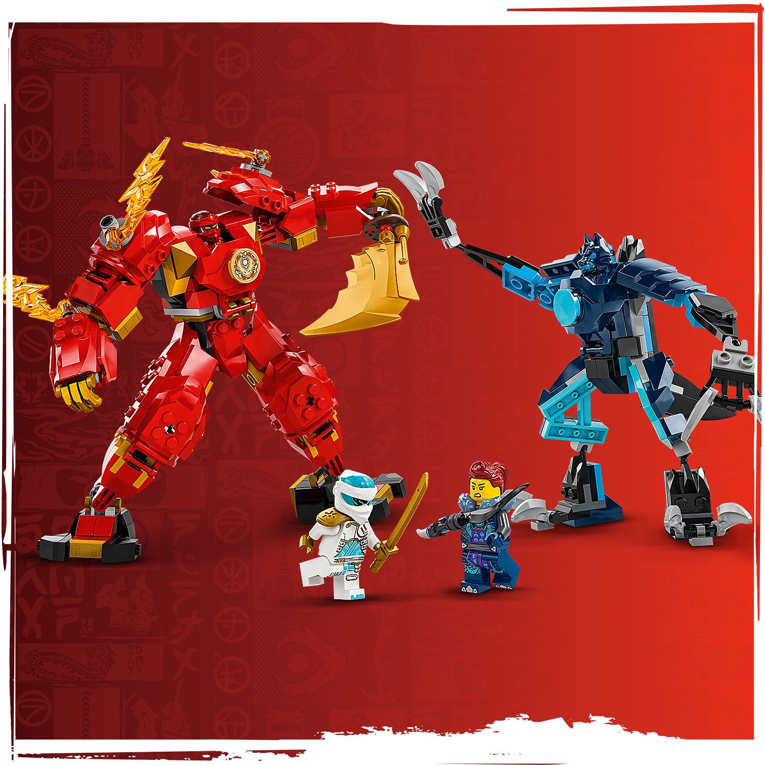 Lego Ninjago 71808 Kai's Elemental Fire Mech Playset for Ages 7 and Up - Glamorous Boutique