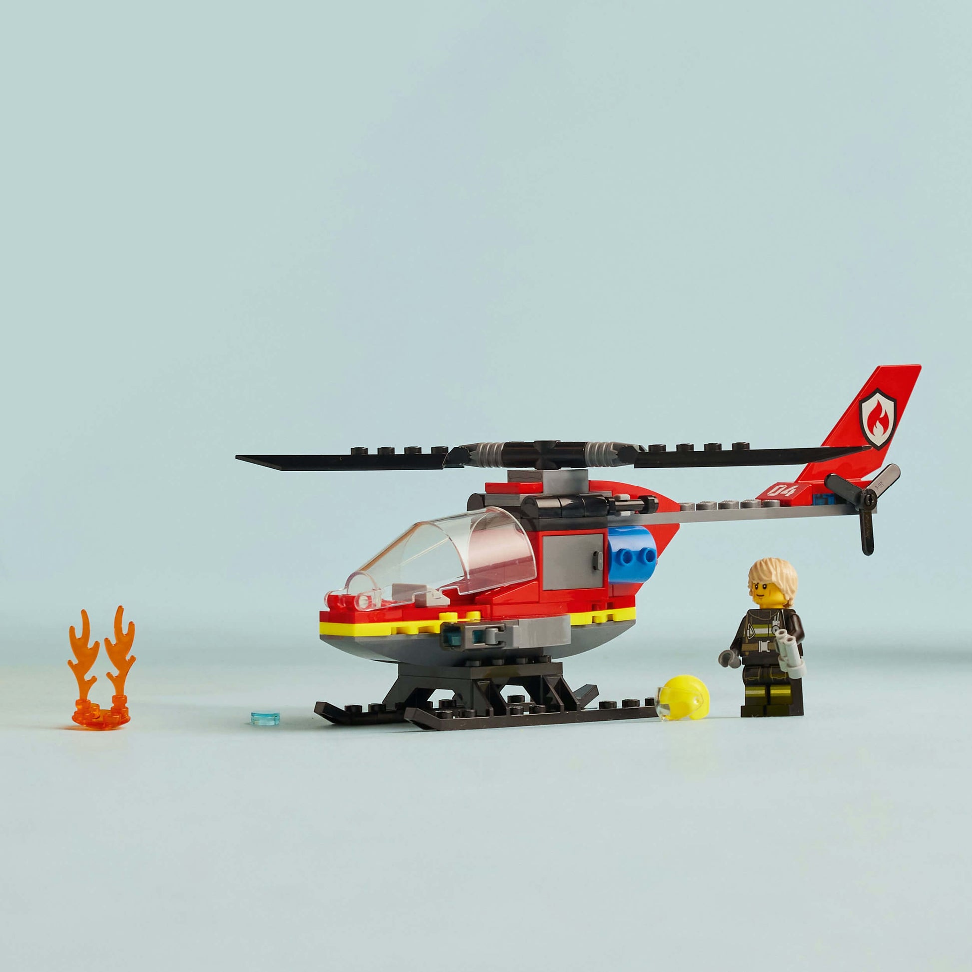 Lego City 60411 Fire Rescue Helicopter Toy Playset for Ages 5 and Up - Glamorous Boutique