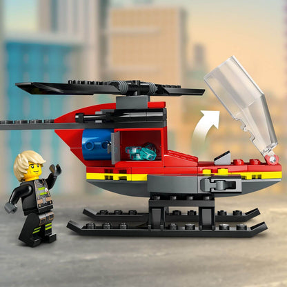 Lego City 60411 Fire Rescue Helicopter Toy Playset for Ages 5 and Up - Glamorous Boutique