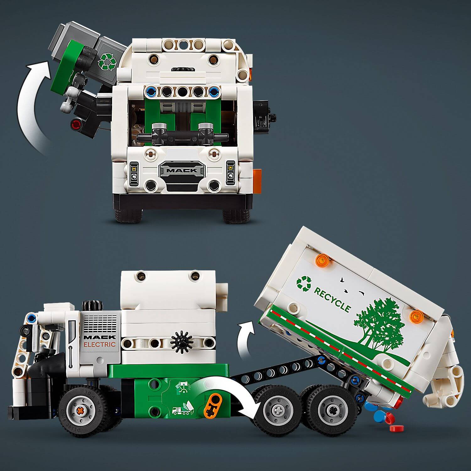 Lego Technic 42167 Mack Electric Garbage Truck Model for Ages 8 and Up - Glamorous Boutique