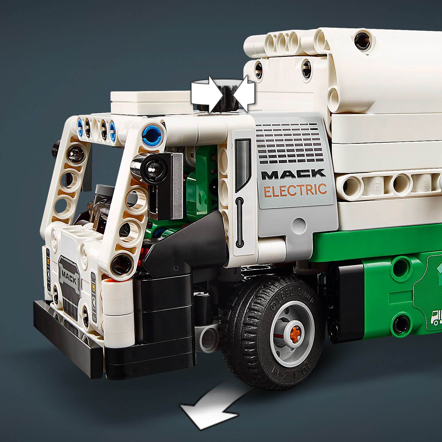 Lego Technic 42167 Mack Electric Garbage Truck Model for Ages 8 and Up - Glamorous Boutique
