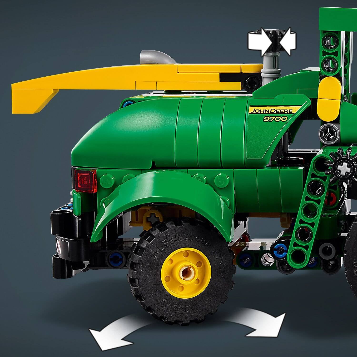 Lego Technic 42168 John Deere 9700 Forage Harvester for Ages 9 and Up - Glamorous Boutique