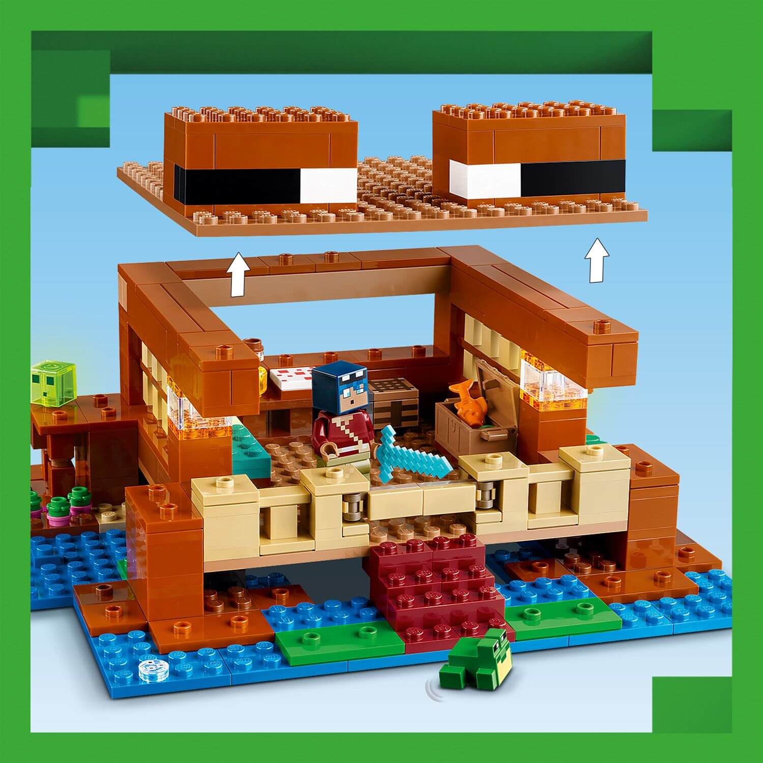 Lego Minecraft 21256 The Frog House Buildable Playset for Ages 8 & Up - Glamorous Boutique