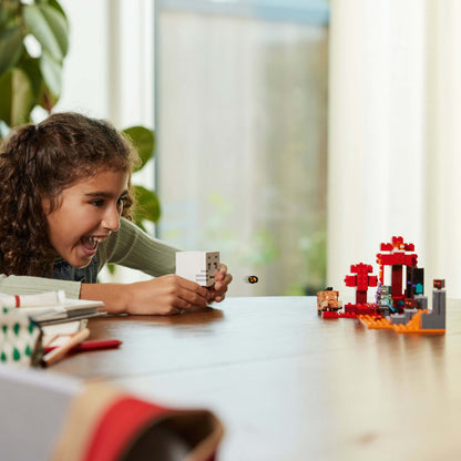 Lego Minecraft 21255 The Nether Portal Ambush Playset for Ages 8 & Up - Glamorous Boutique