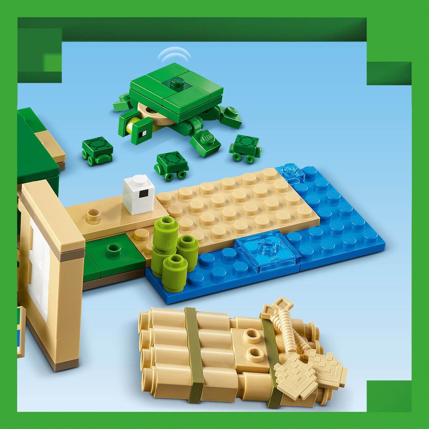 Lego Minecraft 21254 The Turtle Beach House Playset for Ages 8 and Up - Glamorous Boutique