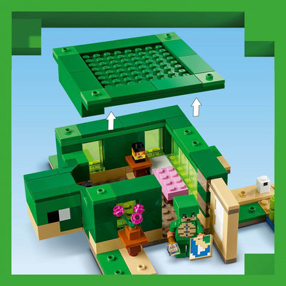 Lego Minecraft 21254 The Turtle Beach House Playset for Ages 8 and Up - Glamorous Boutique