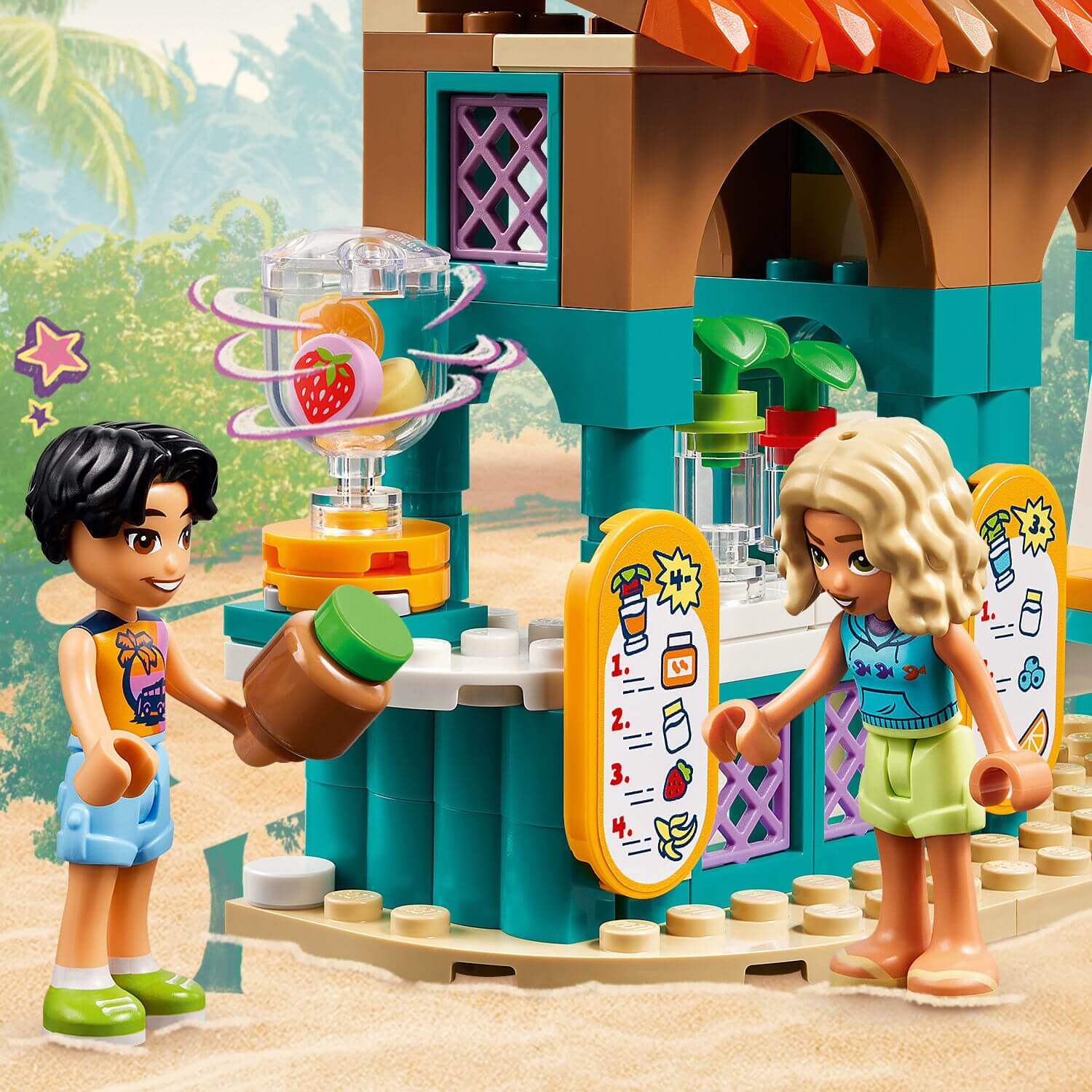 Lego Friends 42625 Beach Smoothie Stand Toy Playset for Ages 6 and Up - Glamorous Boutique