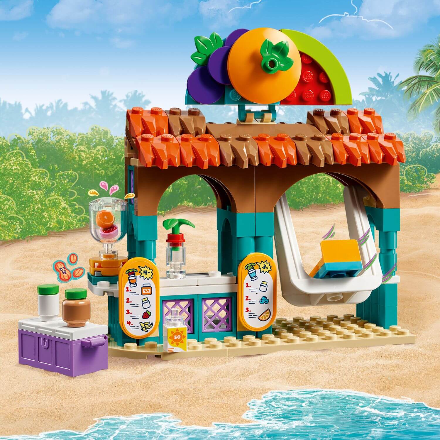 Lego Friends 42625 Beach Smoothie Stand Toy Playset for Ages 6 and Up - Glamorous Boutique