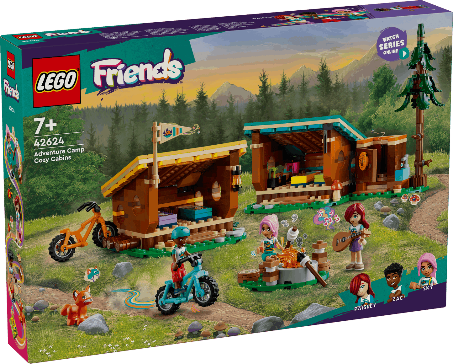 Lego Friends 42624 Adventure Camp Cosy Cabins Playset for Ages 7 & Up - Glamorous Boutique