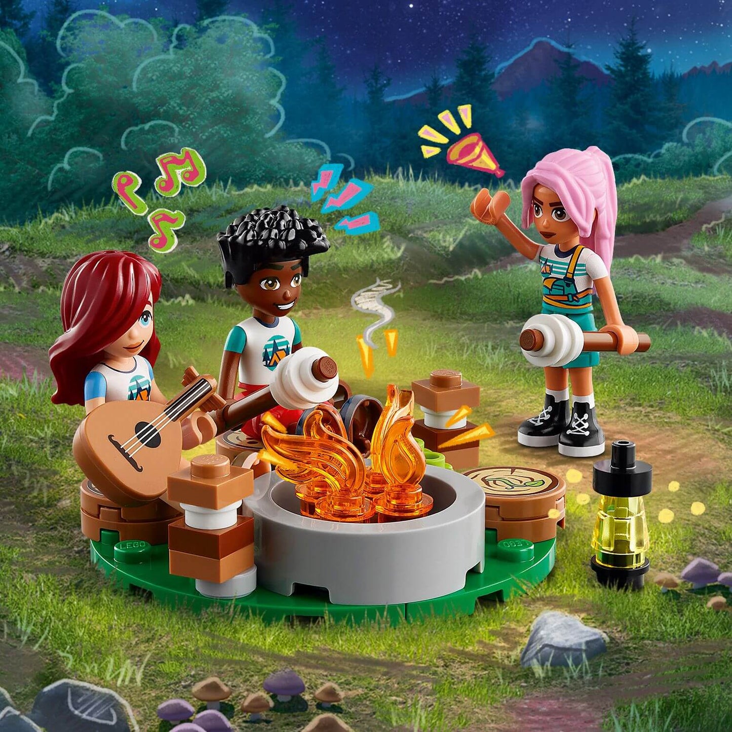 Lego Friends 42624 Adventure Camp Cosy Cabins Playset for Ages 7 & Up - Glamorous Boutique