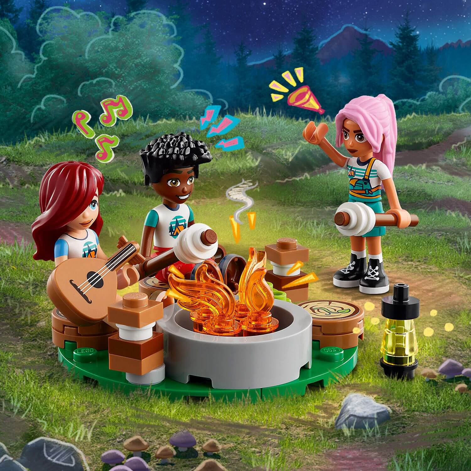 Lego Friends 42624 Adventure Camp Cosy Cabins Playset for Ages 7 & Up - Glamorous Boutique