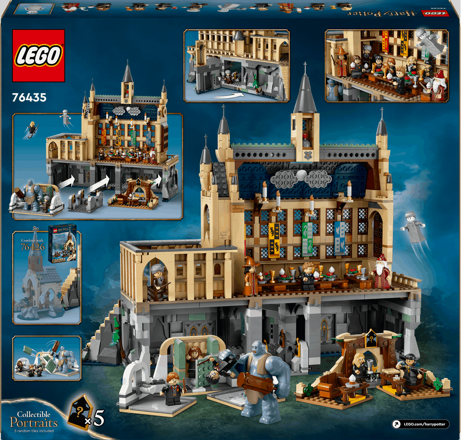 Lego Harry Potter 76435 Hogwarts Castle: The Great Hall for Ages 10+ - Glamorous Boutique