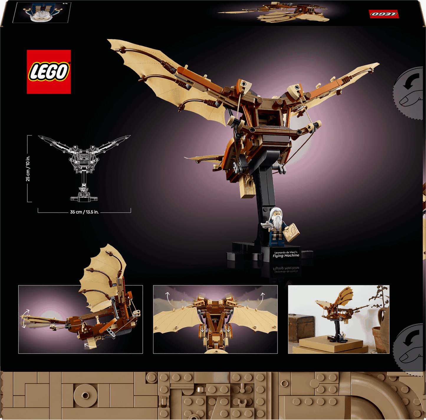 Lego Icons 10363 Leonardo da Vinci's Flying Machine for Adults Age 18+ - Glamorous Boutique