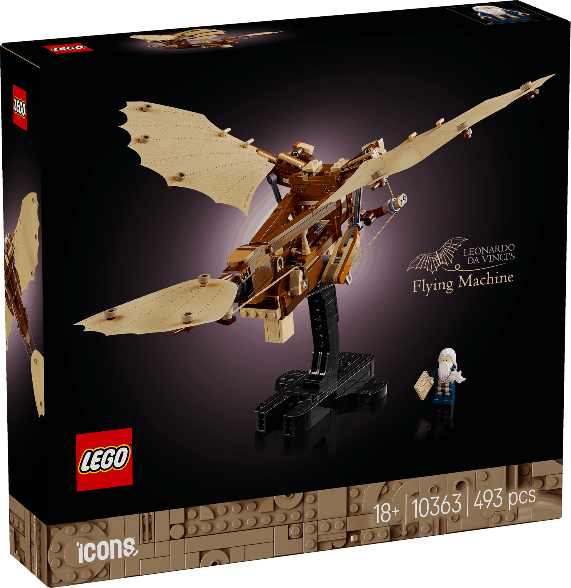 Lego Icons 10363 Leonardo da Vinci's Flying Machine for Adults Age 18+ - Glamorous Boutique