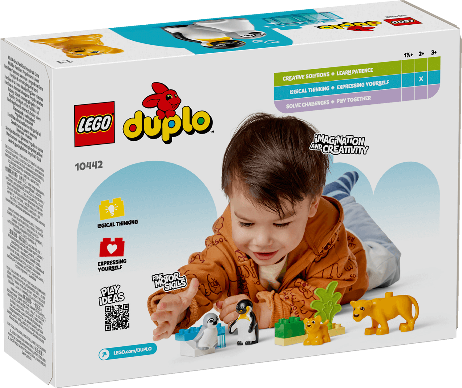 Lego Duplo 10442 Wild Animal Families: Penguins & Lions for Age 2 & Up - Glamorous Boutique