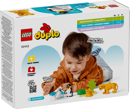 Lego Duplo 10442 Wild Animal Families: Penguins & Lions for Age 2 & Up - Glamorous Boutique