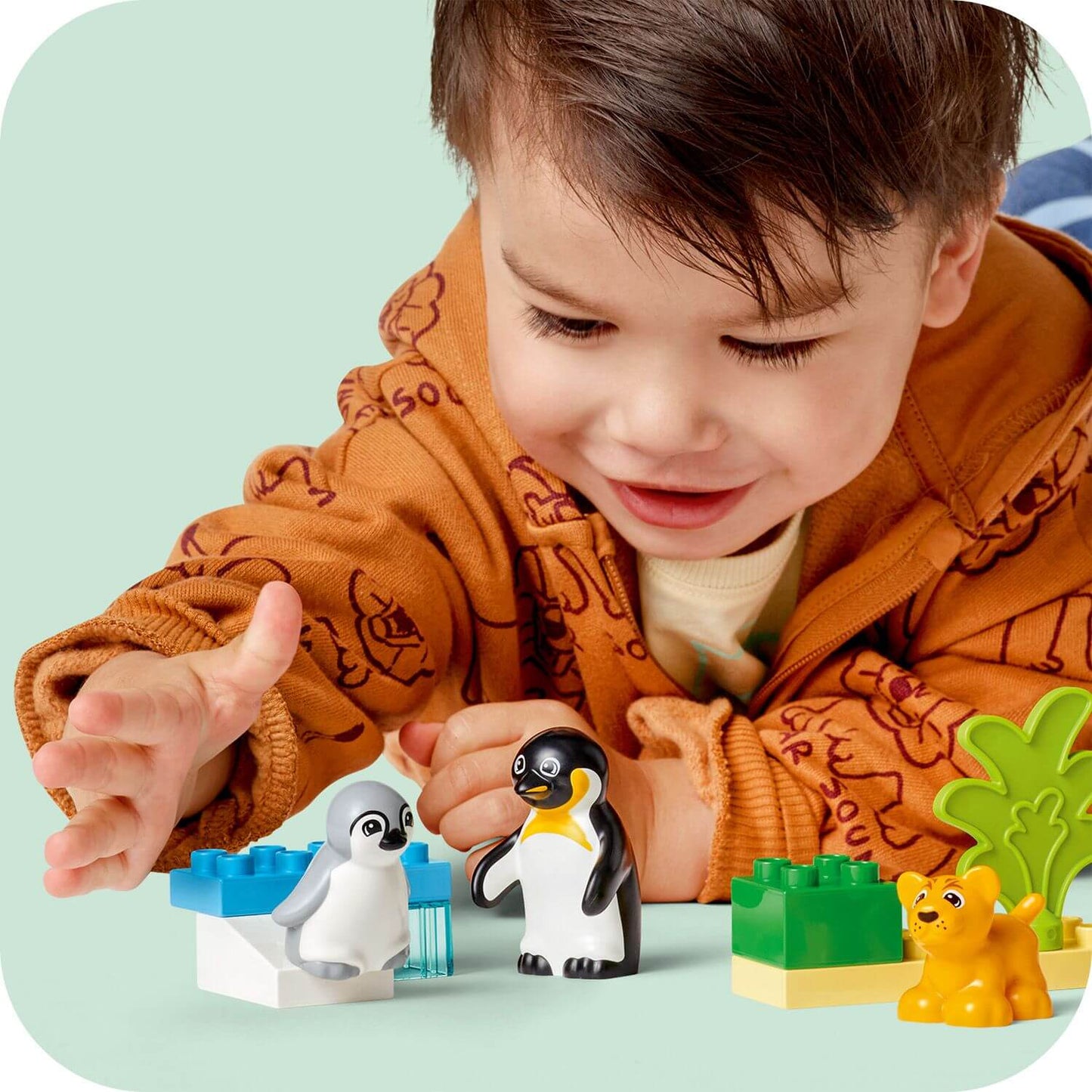 Lego Duplo 10442 Wild Animal Families: Penguins & Lions for Age 2 & Up - Glamorous Boutique