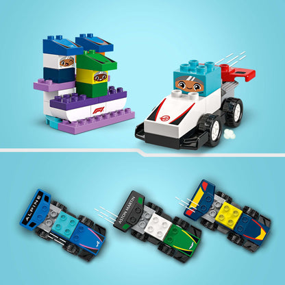 Lego Duplo 10445 F1 Team Race Cars & Drivers for Toddlers Ages 2 & Up - Glamorous Boutique