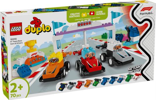 Lego Duplo 10445 F1 Team Race Cars & Drivers for Toddlers Ages 2 & Up - Glamorous Boutique