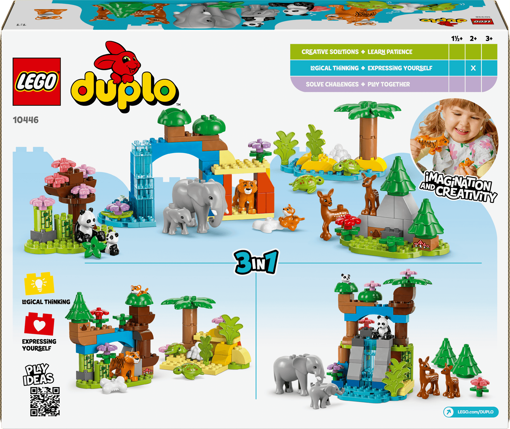 Lego Duplo 10446 3 in 1 Wild Animal Families for Toddlers Ages 2 & Up - Glamorous Boutique