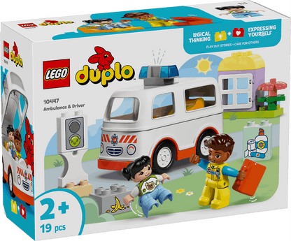 Lego Duplo 10447 Ambulance & Driver Playset for Toddlers Ages 2 and Up - Glamorous Boutique