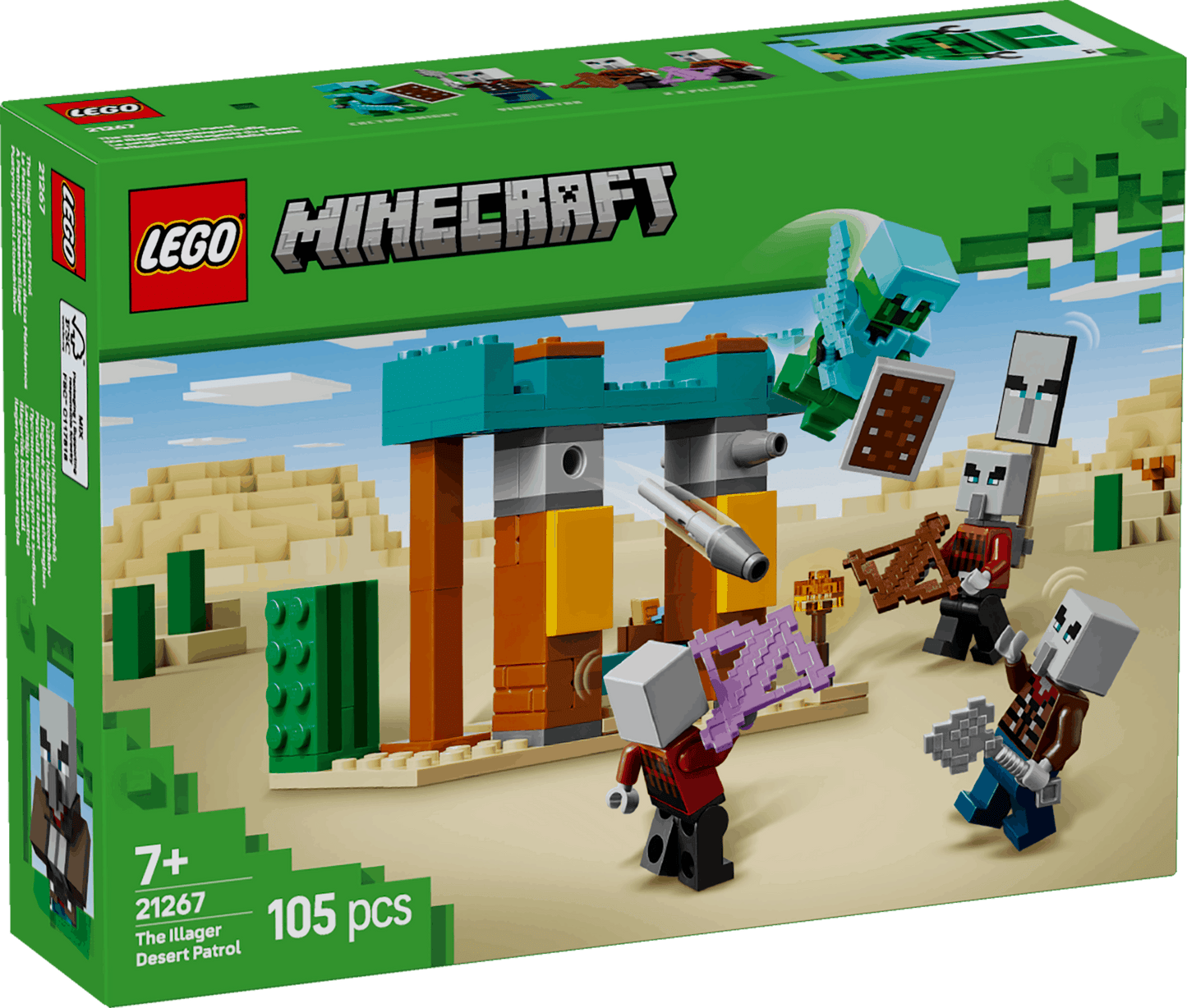 Lego Minecraft 21267 The Illager Desert Patrol Playset for Ages 7 & Up - Glamorous Boutique
