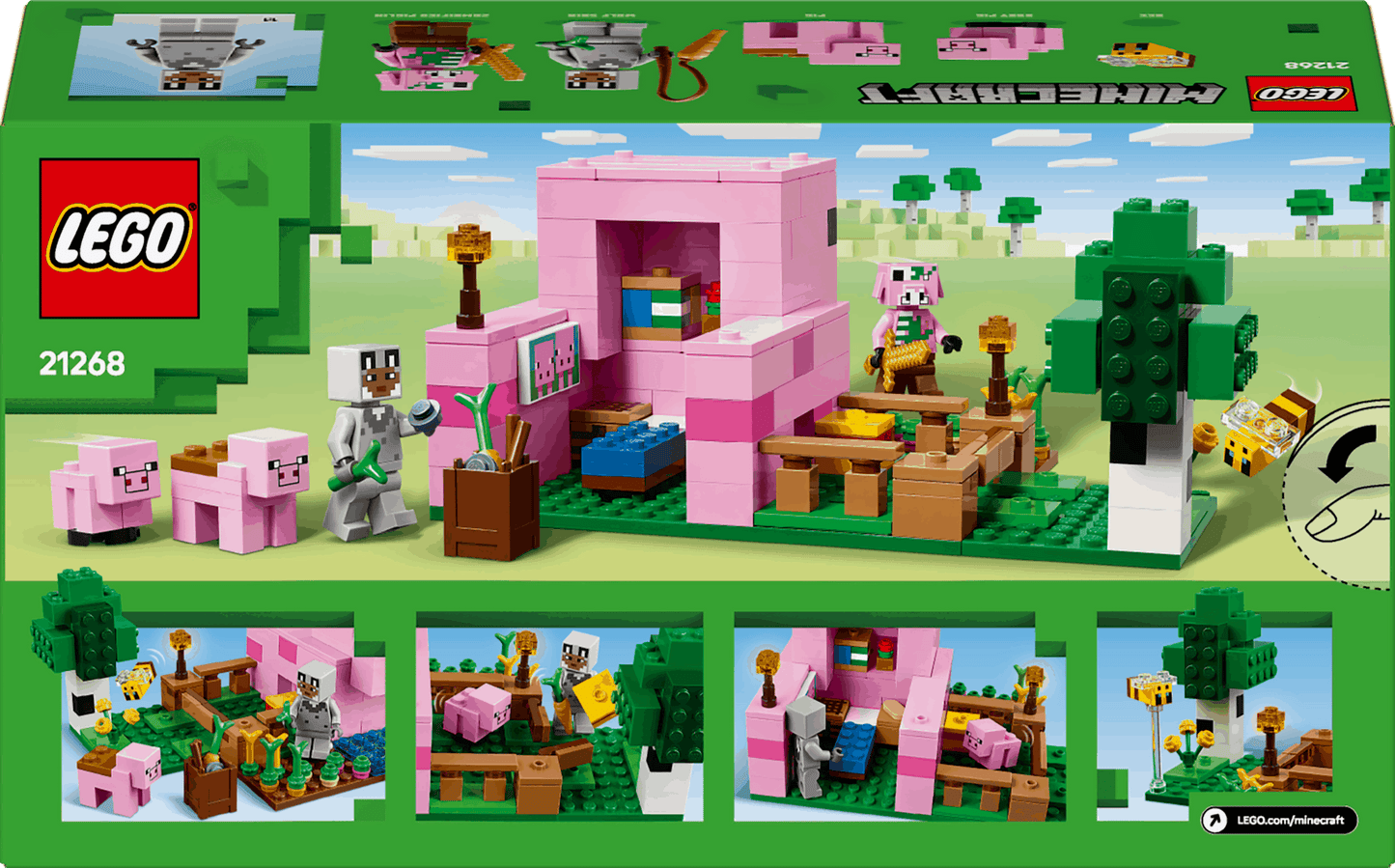 Lego Minecraft 21268 The Baby Pig House Toy Playset for Ages 7 and Up - Glamorous Boutique